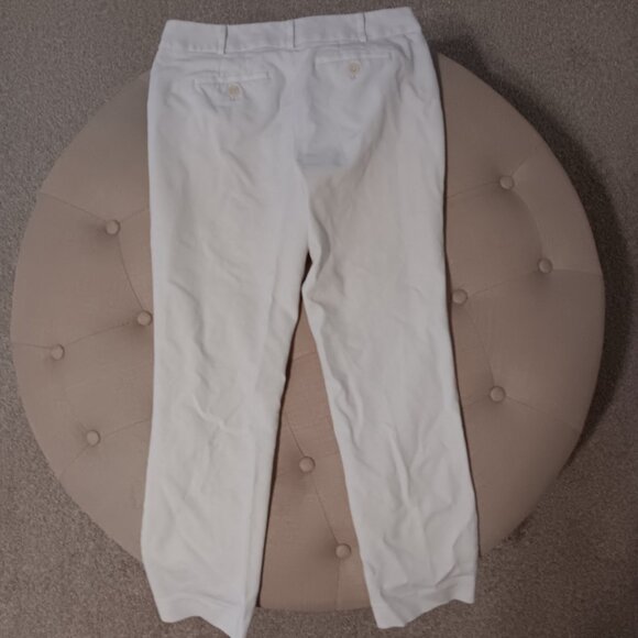 Women's Newport Talbots petite perfect crop pants / white size 6p - Picture 2 of 3